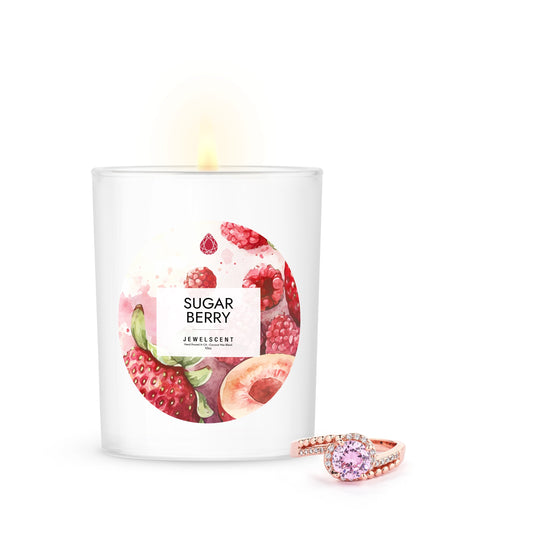 Sugar Berry Jewelry Candle 10oz Signature Scented Candle by JewelScent