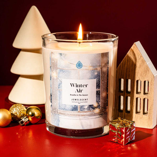 Winter Jewelry Candle 18oz - Soothing Scented Home Gift Decor for Jewelry Lovers